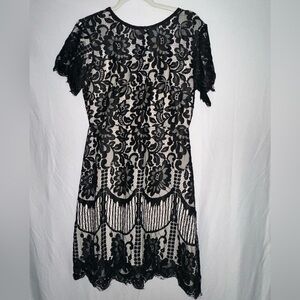 MSLG Black Lace Dress